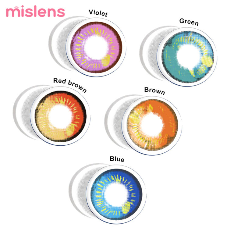 Circle Pattern Cosmetic Color Contact Lenses Non Prescription for Anime Cosplay