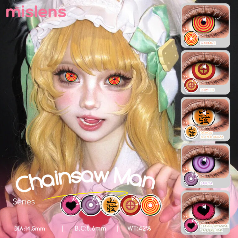 Patterned Anime Contact Lenses for Cosplay Characters
