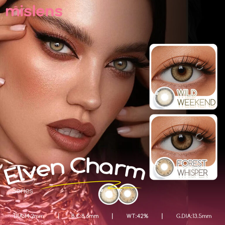 Elven Charm Series Yearly Coloured Contacts for Dark Eyes