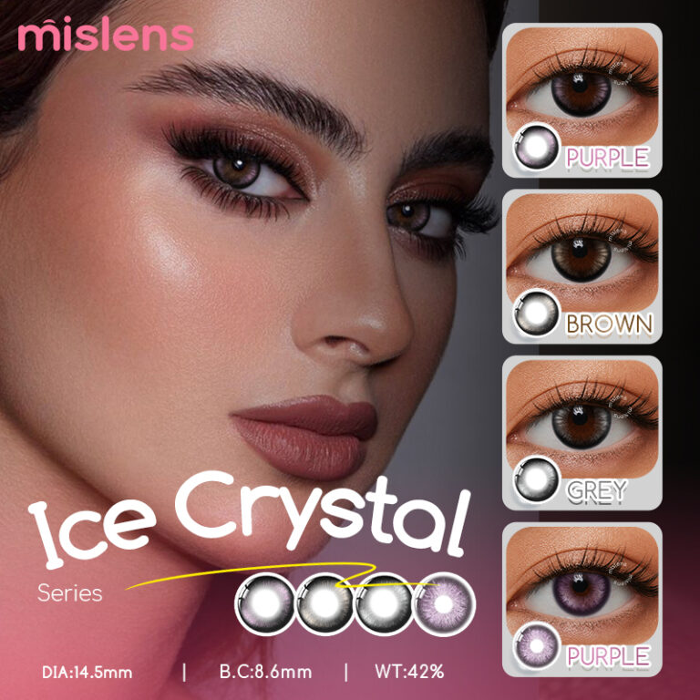 Ice Crystal Series Yearly Coloured Lenses Without Power