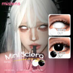 White & Black Out Contact Lenses for Halloween & Cosplay