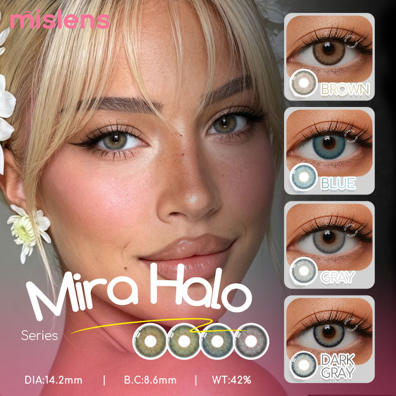 Mira Halo Series Yearly Natural Colored Contact Lenses