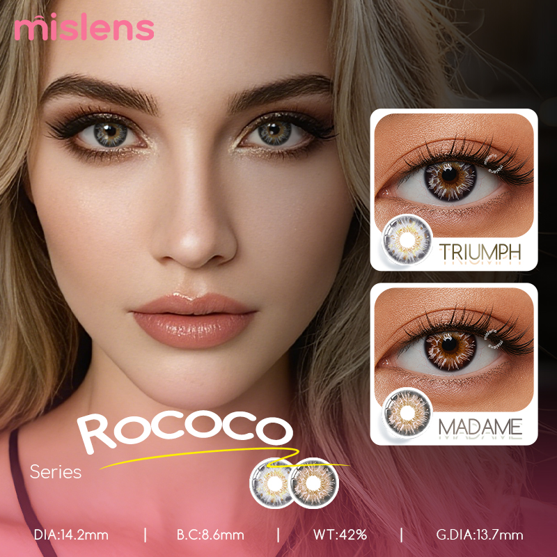 Rococo Series Yearly Colored Eye Contacts Non Prescription