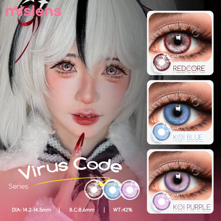 Natural Effect Cosmetic Color Contact Lenses for Cosplay & Halloween
