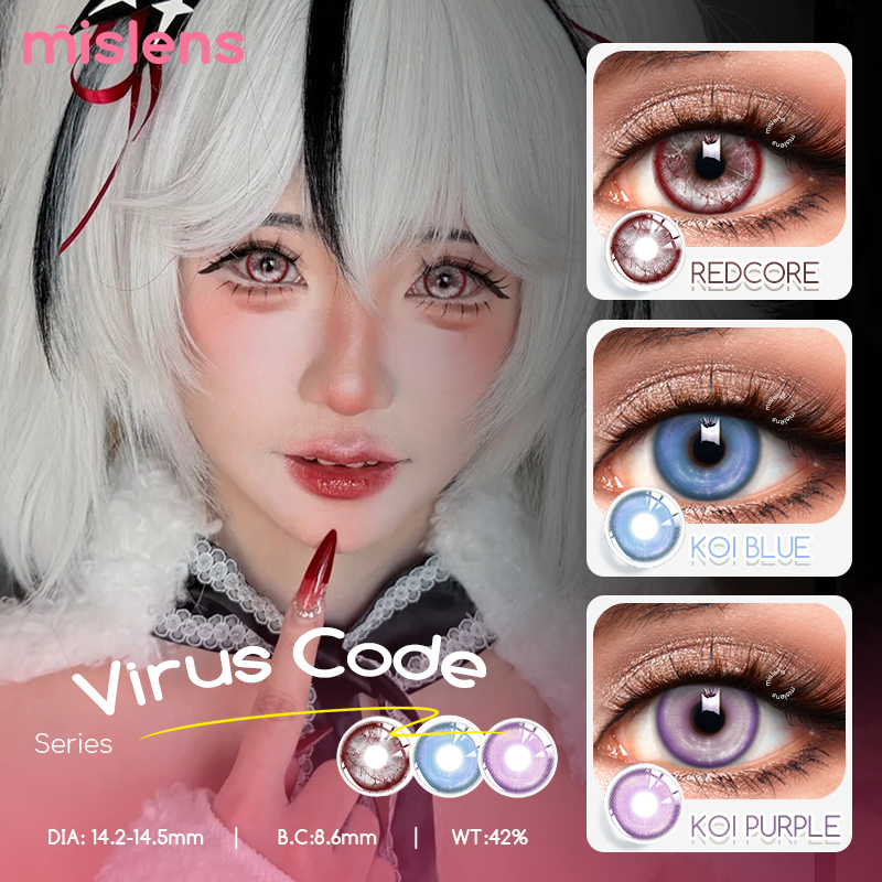 Natural Effect Cosmetic Color Contact Lenses for Cosplay & Halloween